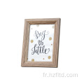 Cadre en bois massif de style classique personnalisé Cadre photo blanc Handprint Shadow Box Cadre Super pour le cadeau